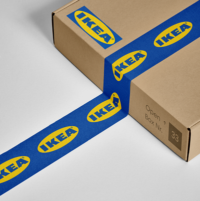 IKEA Parcel Box Design box boxdesign design graphic design illustration logo normalbox pack packagedesign packaging parcel typography
