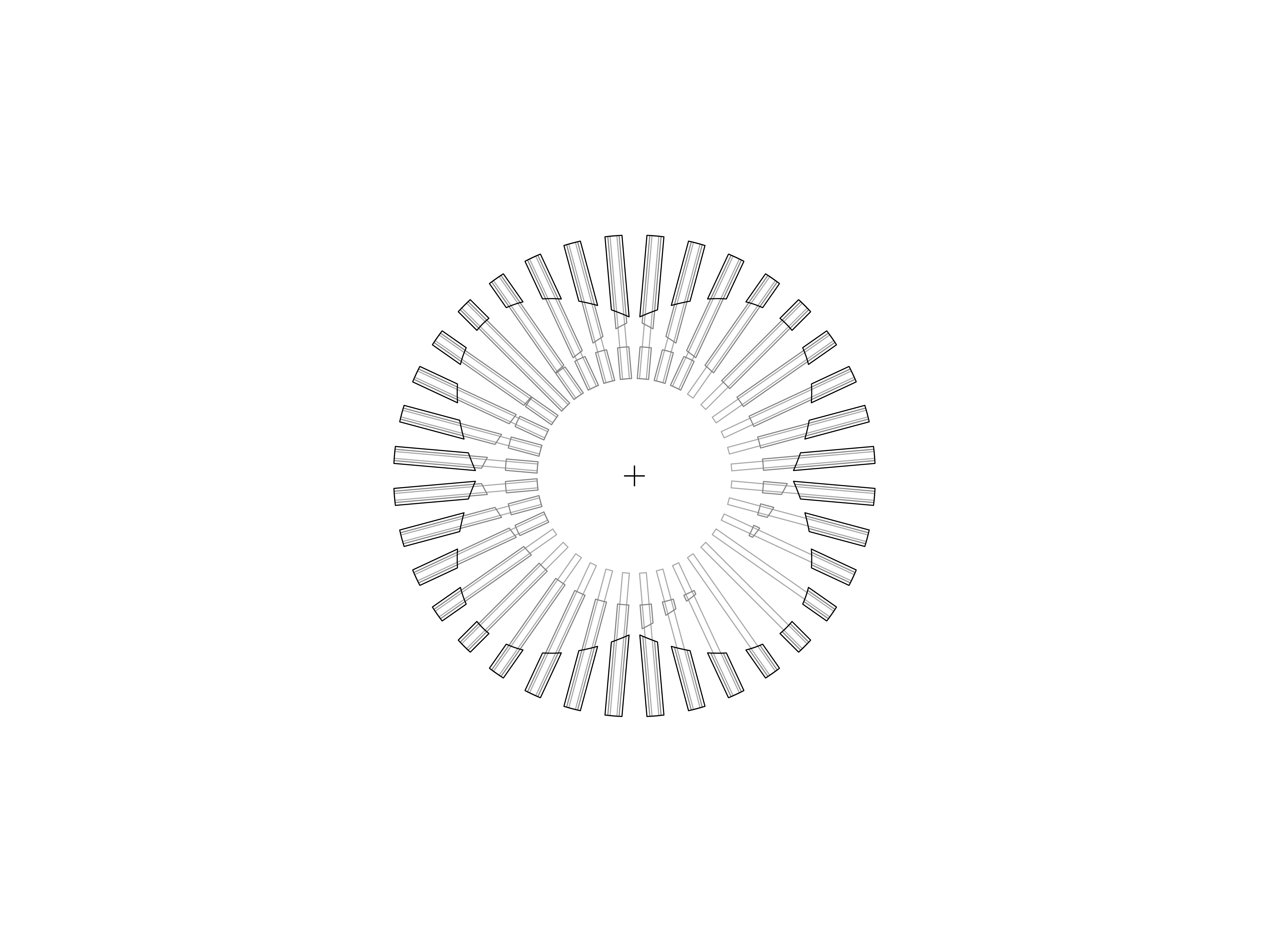 A visual breakdown of the Rotation mark. brand identity brand mark geometry grid grid construction grid logo logo logo design rotation rotation mark symbol visual identity