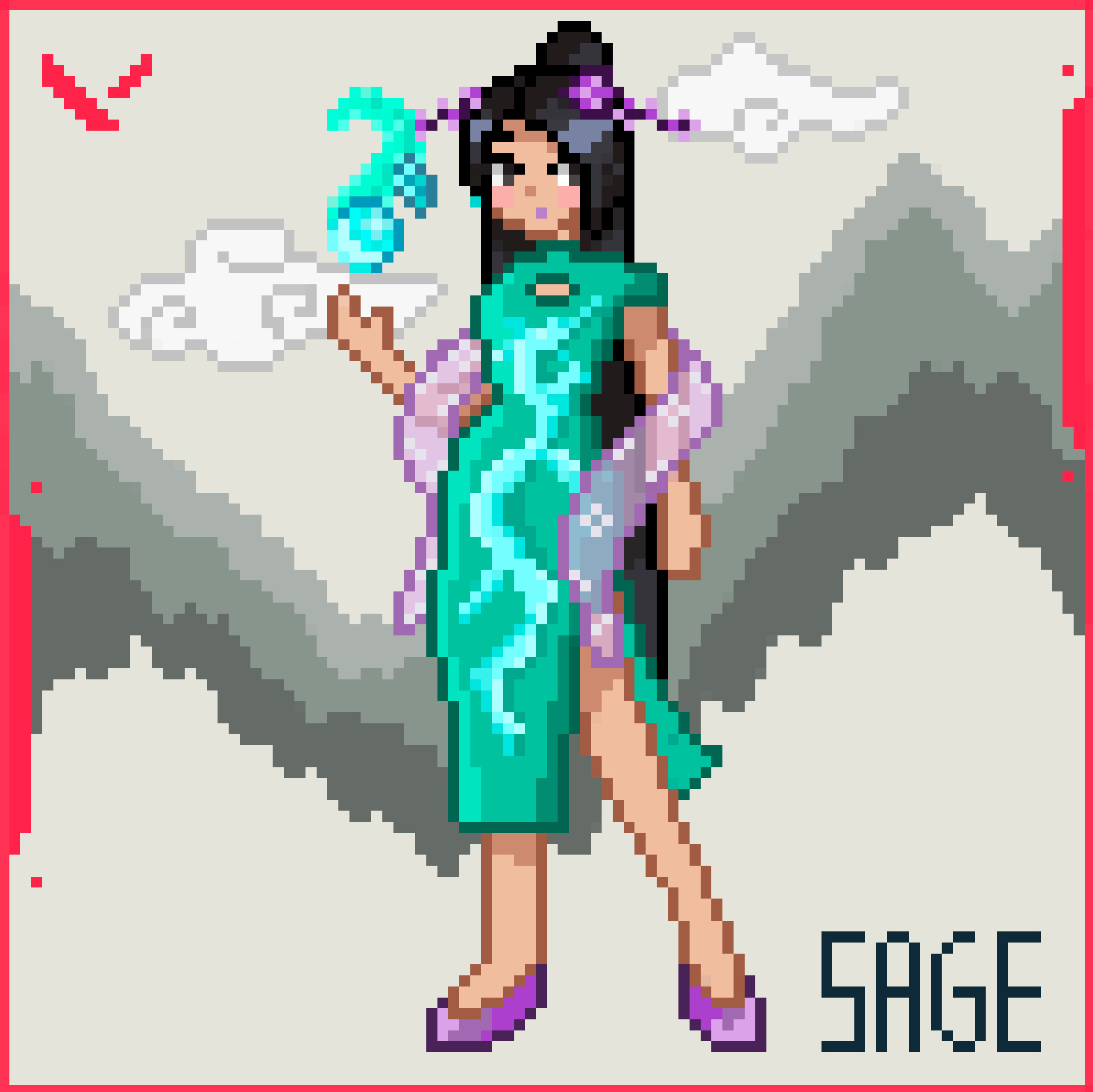 Sage (Valorant)— Digital Illustration (Procreate) art chinese new year digital digital art digital illustration drawing fanart fanmade game illustration pixel art procreate riotgames sage sketch valorant