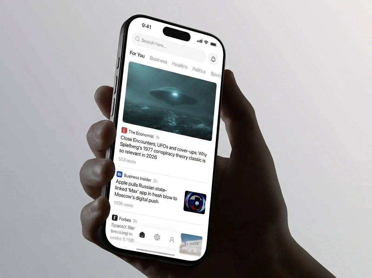 AI News & Reading App, UI/UX Design appdesign figma freelancedesigner mobileapp newsapp productdesign uidesign