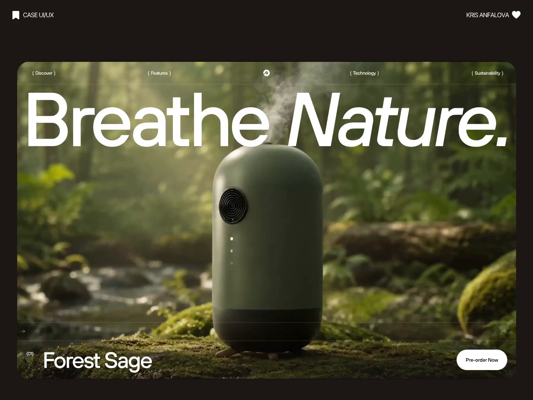 Smart Air Humidifier Landing Page