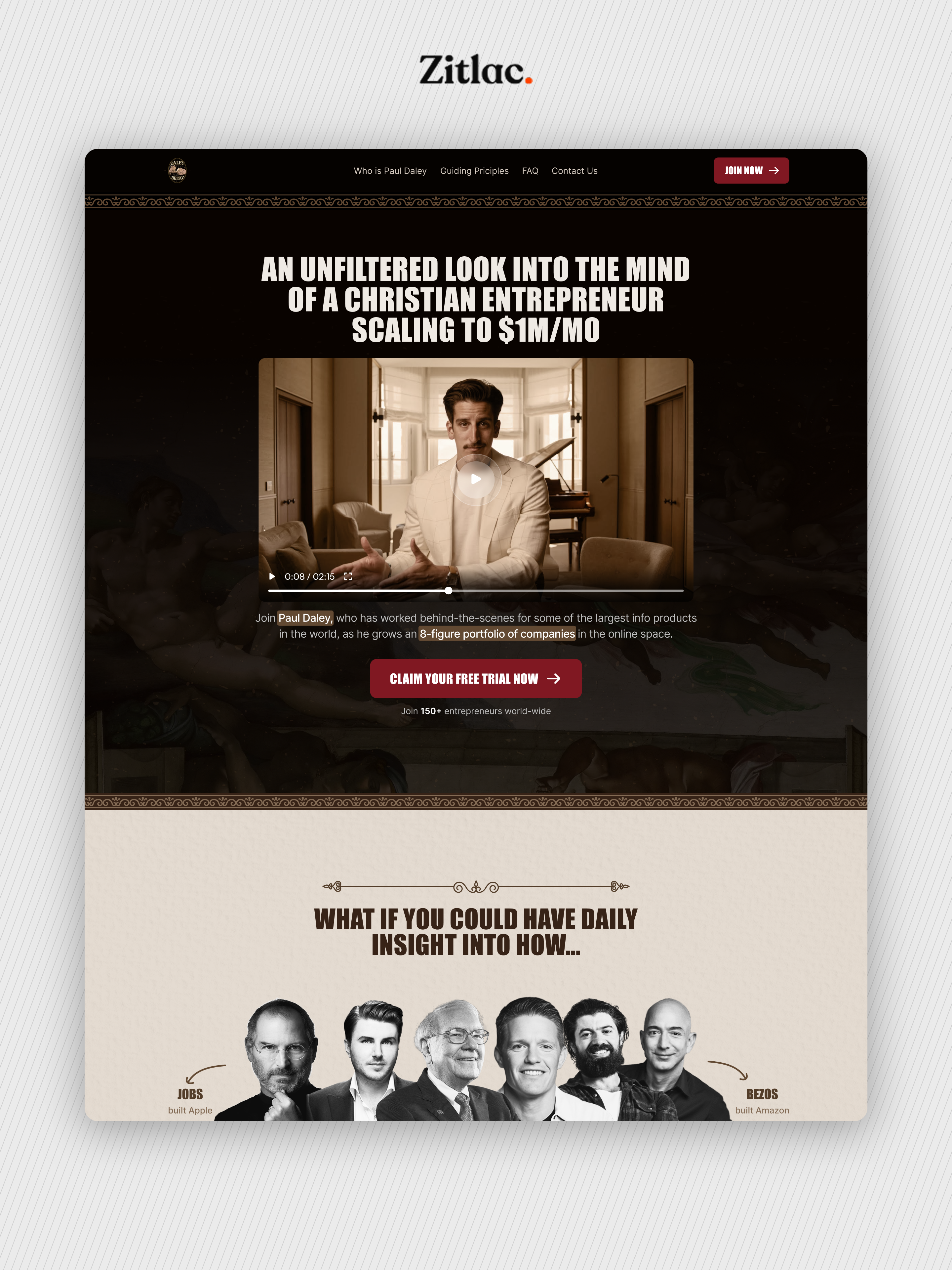 DaleyBread Website Design design entrepreneur landing page ui ux ux design web design website website design