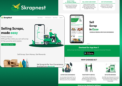 Skrapnest Web UI Redesigned design ui ux