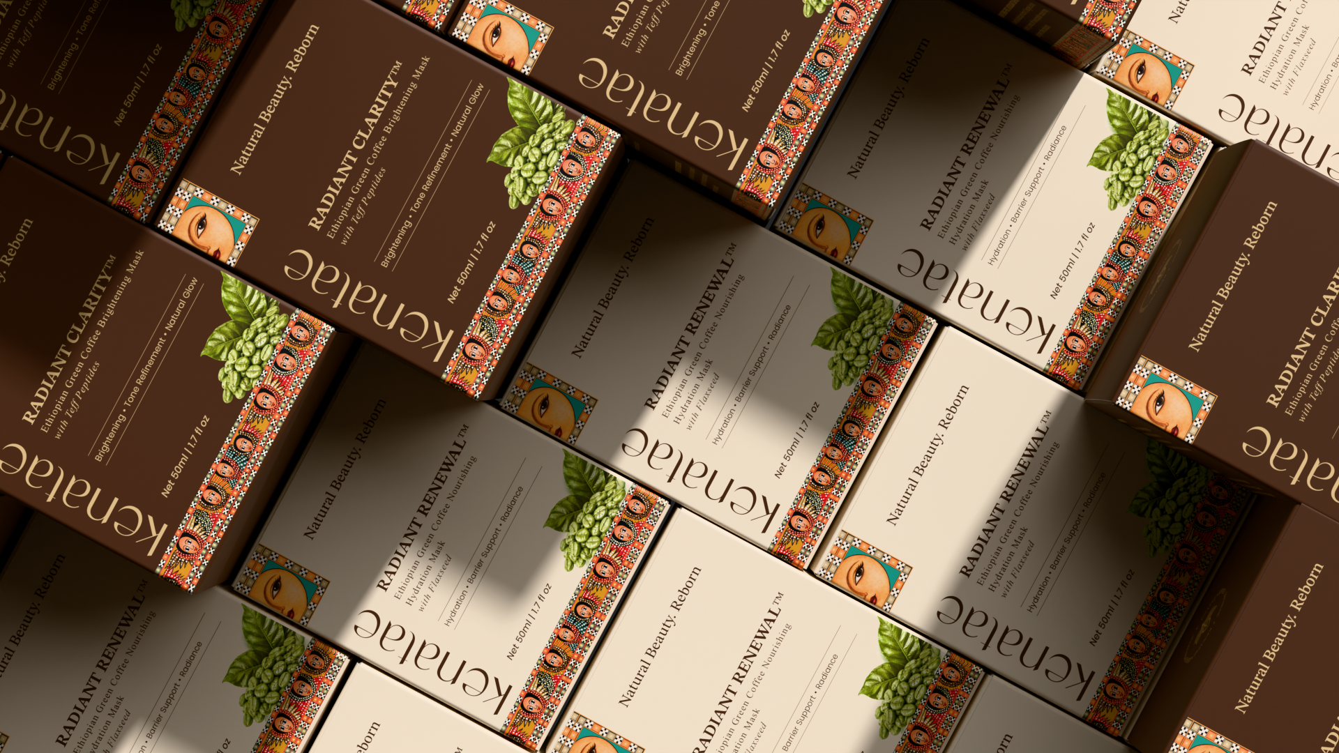 KENATAE – Radiant Clarity™ Packaging & Brand System 3d 3d mockup 3d model 3d visual amazon packaging design branding cosmetic packaging design custom packaging design graphic design label design packaging design skincare skincare label skincare packaging design skincare packaging mockups