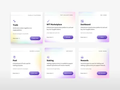 Minimal UI Cards: Web3 abstract card design clean ui concept crypto design figma graphic design minimal ui modern card nft ui ui card uiux web3 website ui