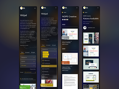 Kuldmuna Arhiiv Webpage archive awards design estonian design filters gradient minimal mobile responsive responsive design search ued ui ux uxui web web design