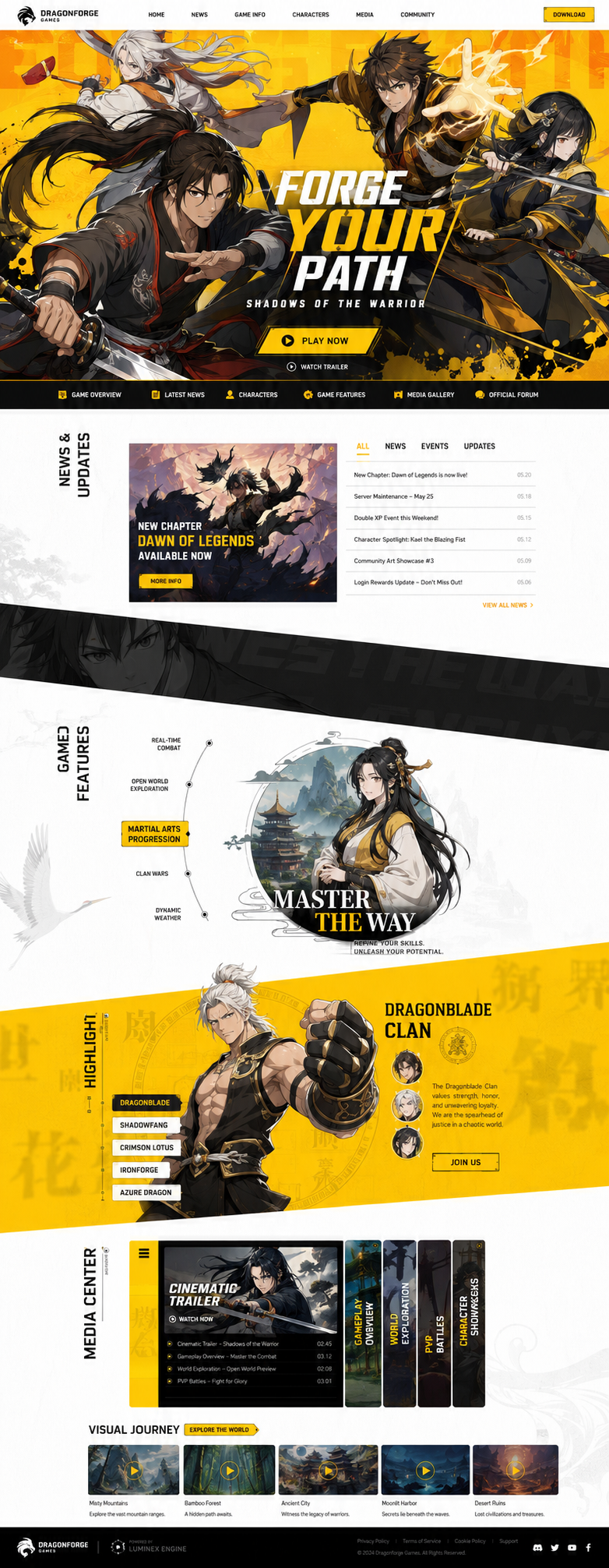 Dragonforge Wordpress Elementor branding design graphic design landing page typography ui ux