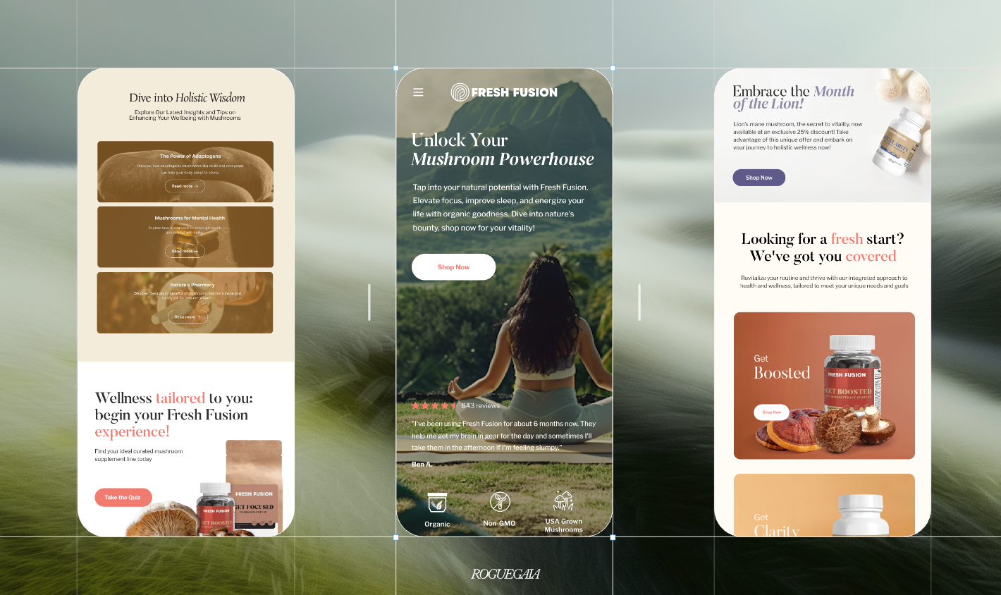 fresh fusion — ui screens 3d animation branding graphic design logo motion graphics ui
