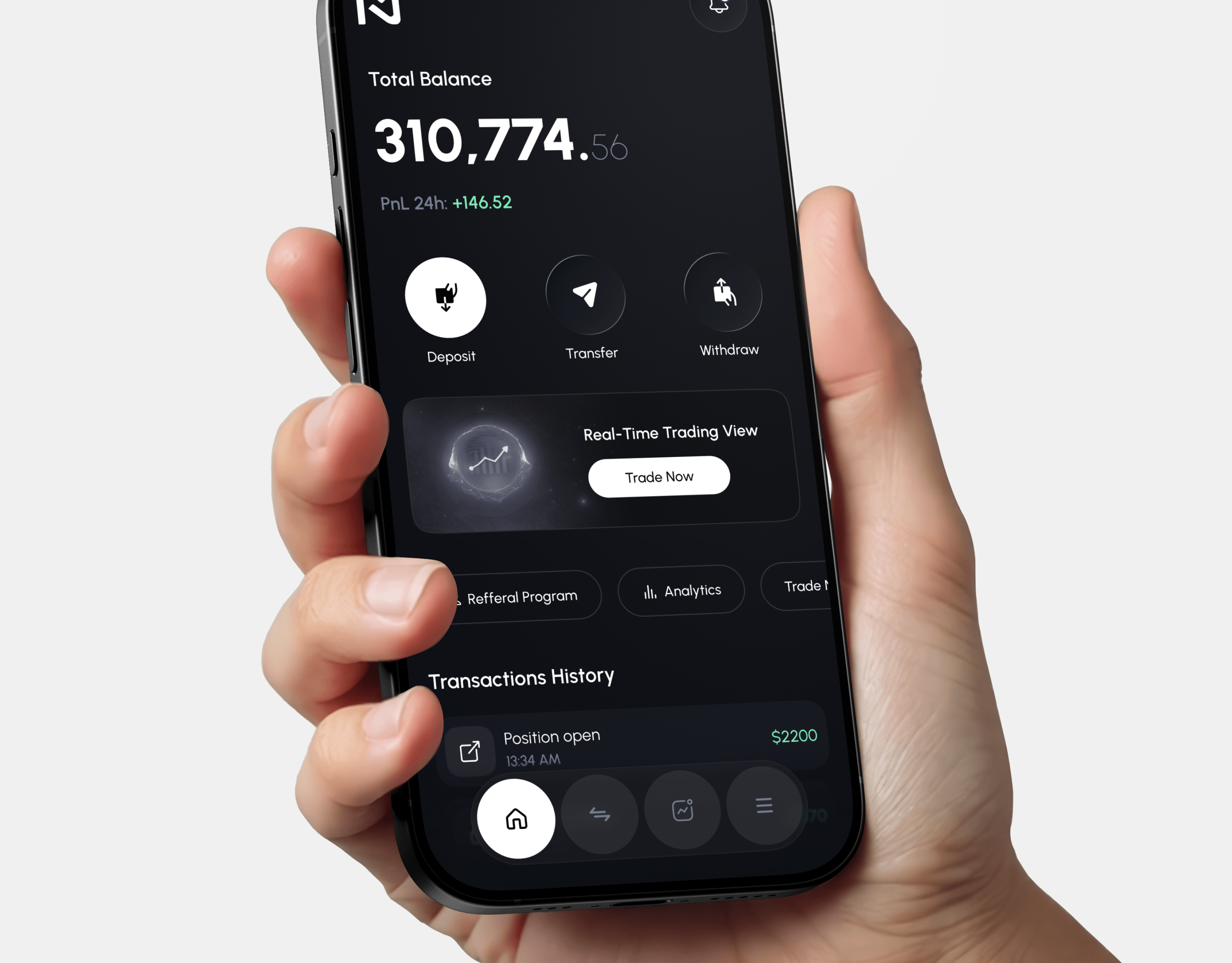 NeutronX - Crypto Trading App & UI/UX Design appdesign branding cryptoapp dashboard designinspiration fintech interface logo mobileapp mobileui productdesign tradingapp ui uidesign uiux ux uxdesign web3