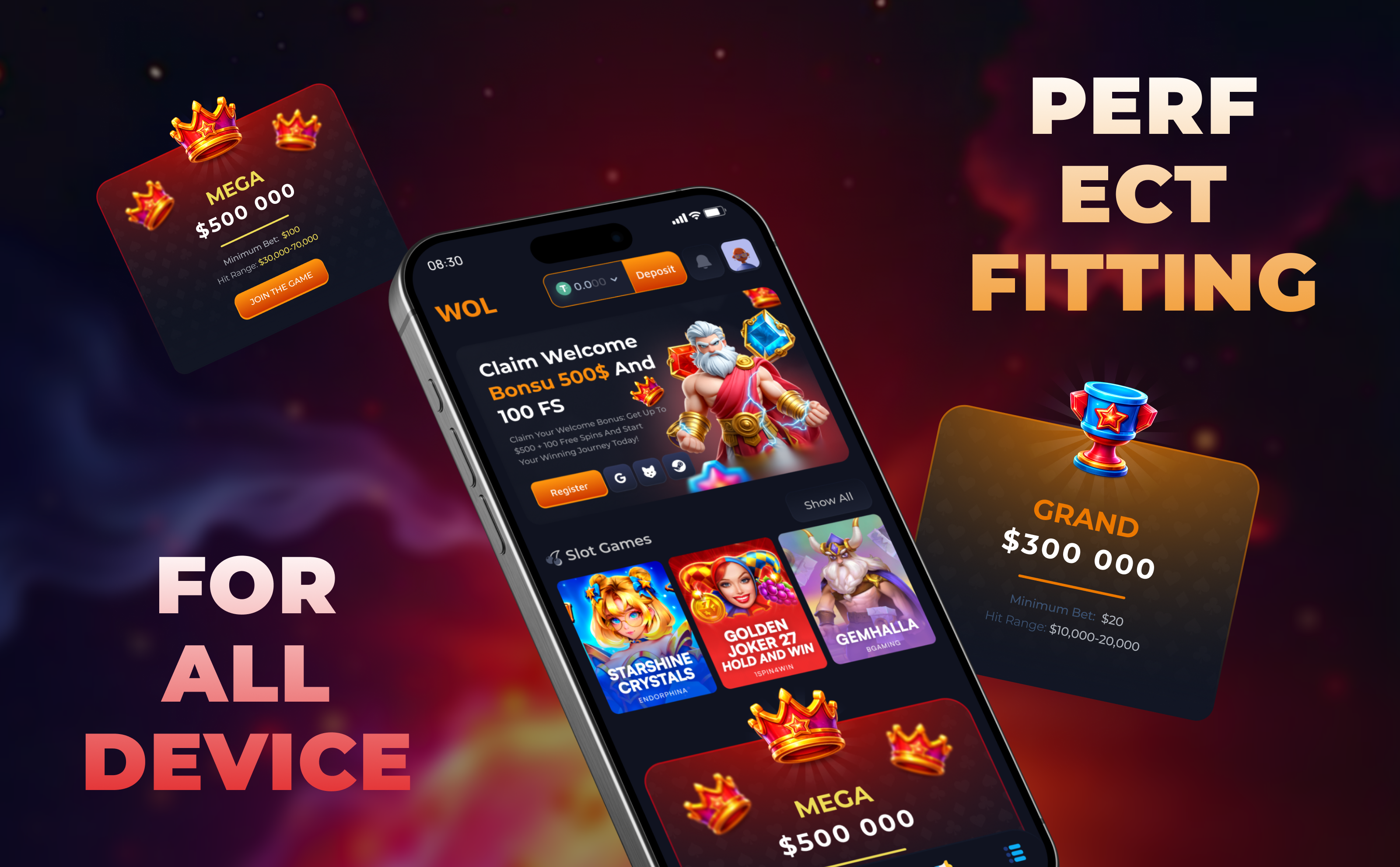 Online Casino Mobile App bet betting betting app casino casino interface casino ui gambling game interface live casino mobile app mobile casino mobile casino app mobile game slot game slots uiux