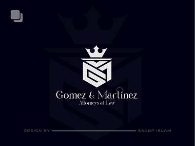 Logo design / Gomez & martinez 2d logo branding branding design company logo design graphic design icon illustration logo logo design logofolio minimalist logo motion graphics nodren logo ui vector