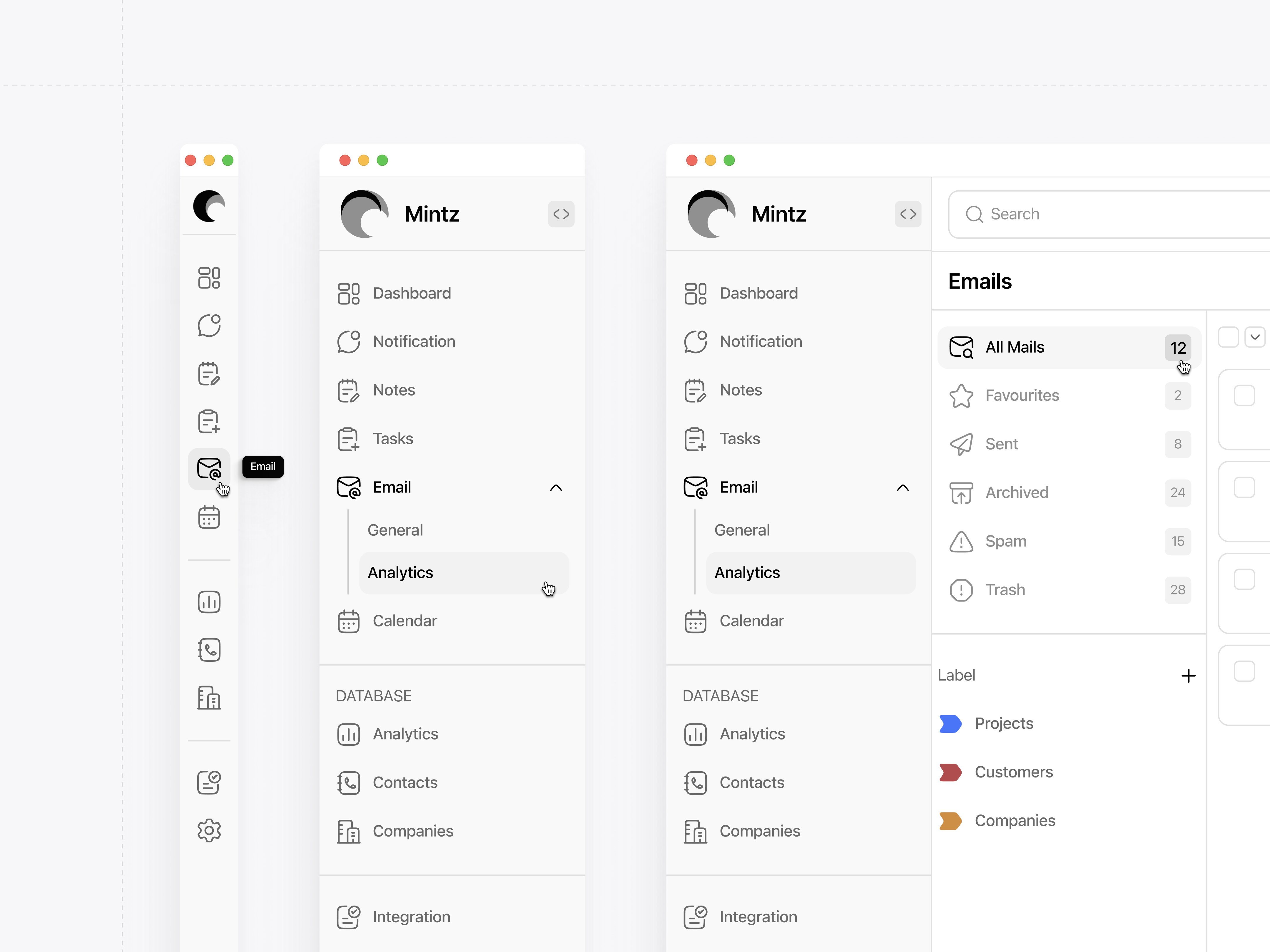 Workspace Sidebar - Clean UI admin dashboard clean ui dashboard design dashboard ui desktop app interaction design light theme mailbox ui menu ui minimal ui navigation menu navigation system saas ui sidebar design sidebar navigation ui inspiration ux design web app design