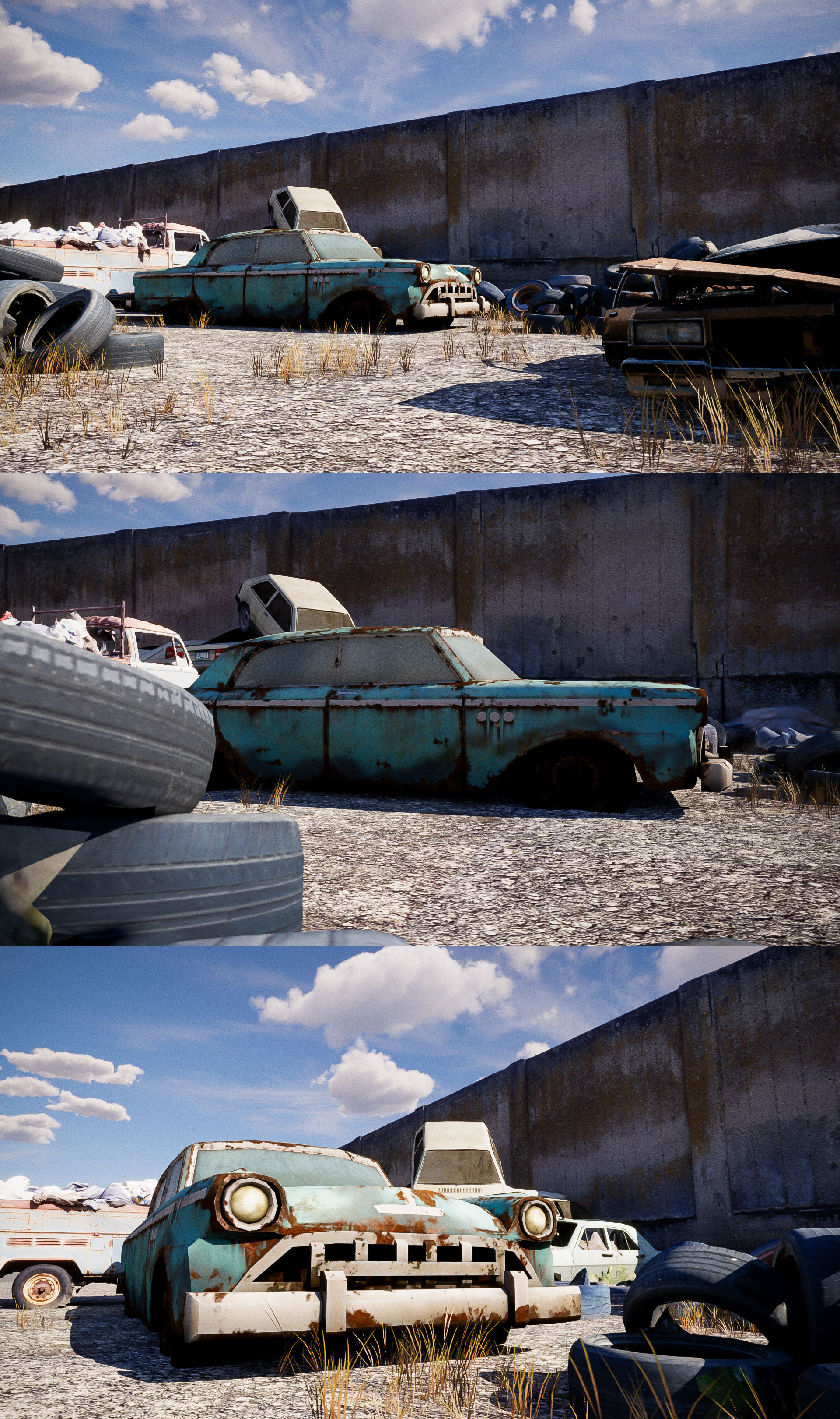 Junk Yard 3d branding cinema 4d design graphic design illustration logo model motion graphics outdoor render