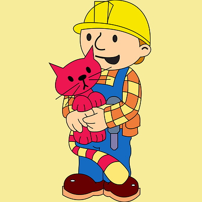 Bob the Builder cartoon character cartoon design graphic design illustration vector