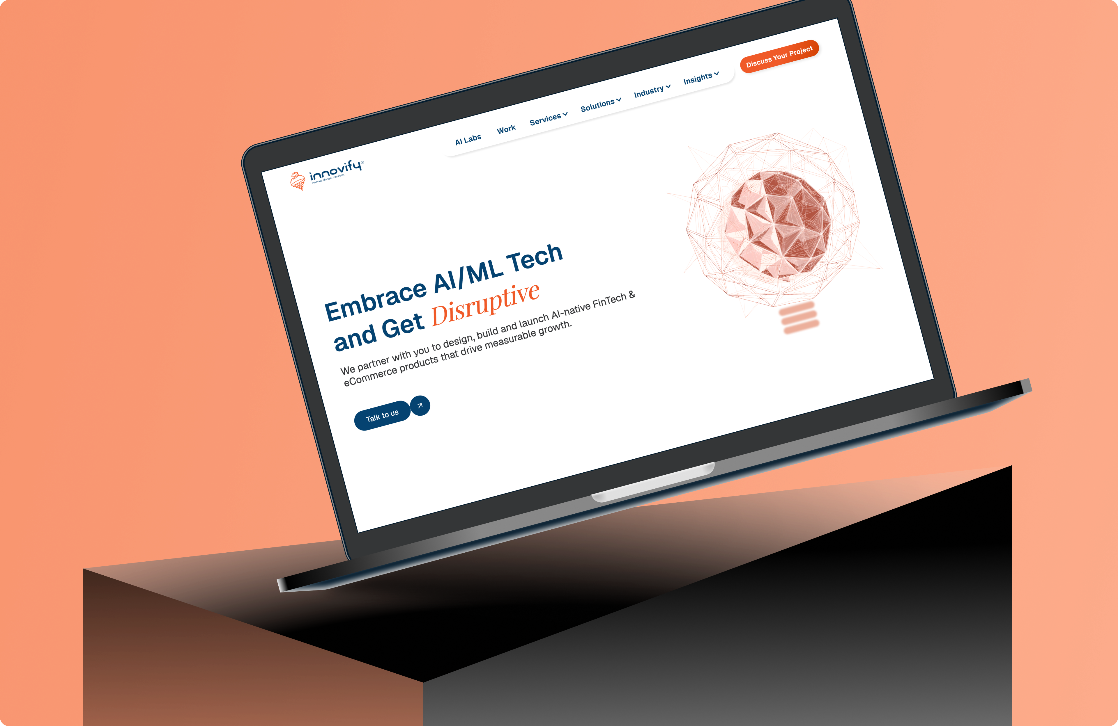 Innovify Website Revamp ai design branding product engineering web experience website design
