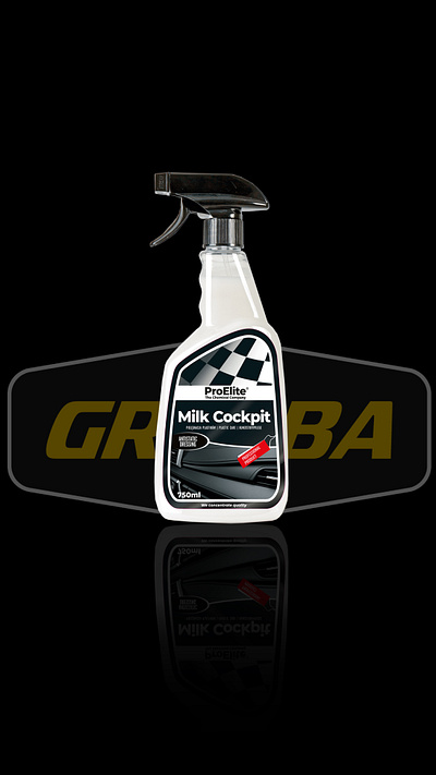 Car detailing product graphic design