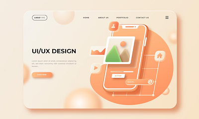 Landing Page Design app branding design graphic design illustration logo typography ui ux vector