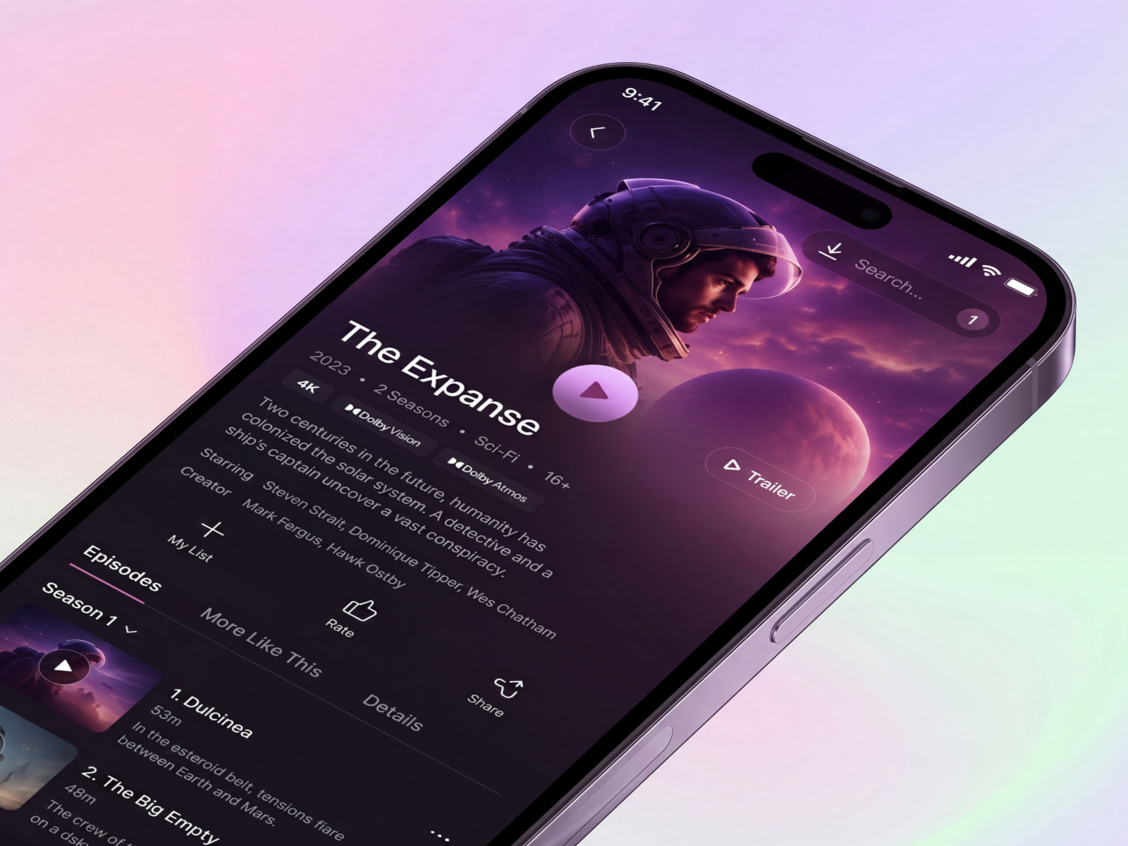 Streaming Entertainment OTT Platform App app design app mockup dark ui entertainment platform keywords streaming app media platform mobile design mobile ui movie app movie video app netflix app ott app ott saas app product design streaming app ui streaming service techwitpro tv shows user interface video streaming