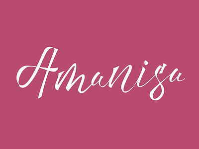 Amanisa Branding Logo brand brand design branding design hand lettering identity design lettering lettering logo logo logo design logotype script typeface typography visual identity