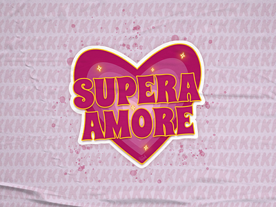 Sticker Supera Amore adesivo grl pwr illustration ilustração sticker supera