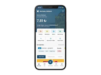 Istanbulkart Mobile Application • UI/UX Redesign Project app design fintech istanbulkart mobile application redesign ui ui ux design ux ux design
