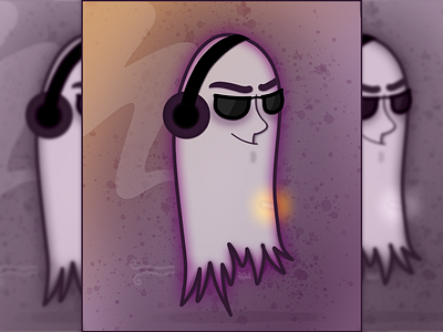 GhosTim ghost grunge illustration ilustração spooky