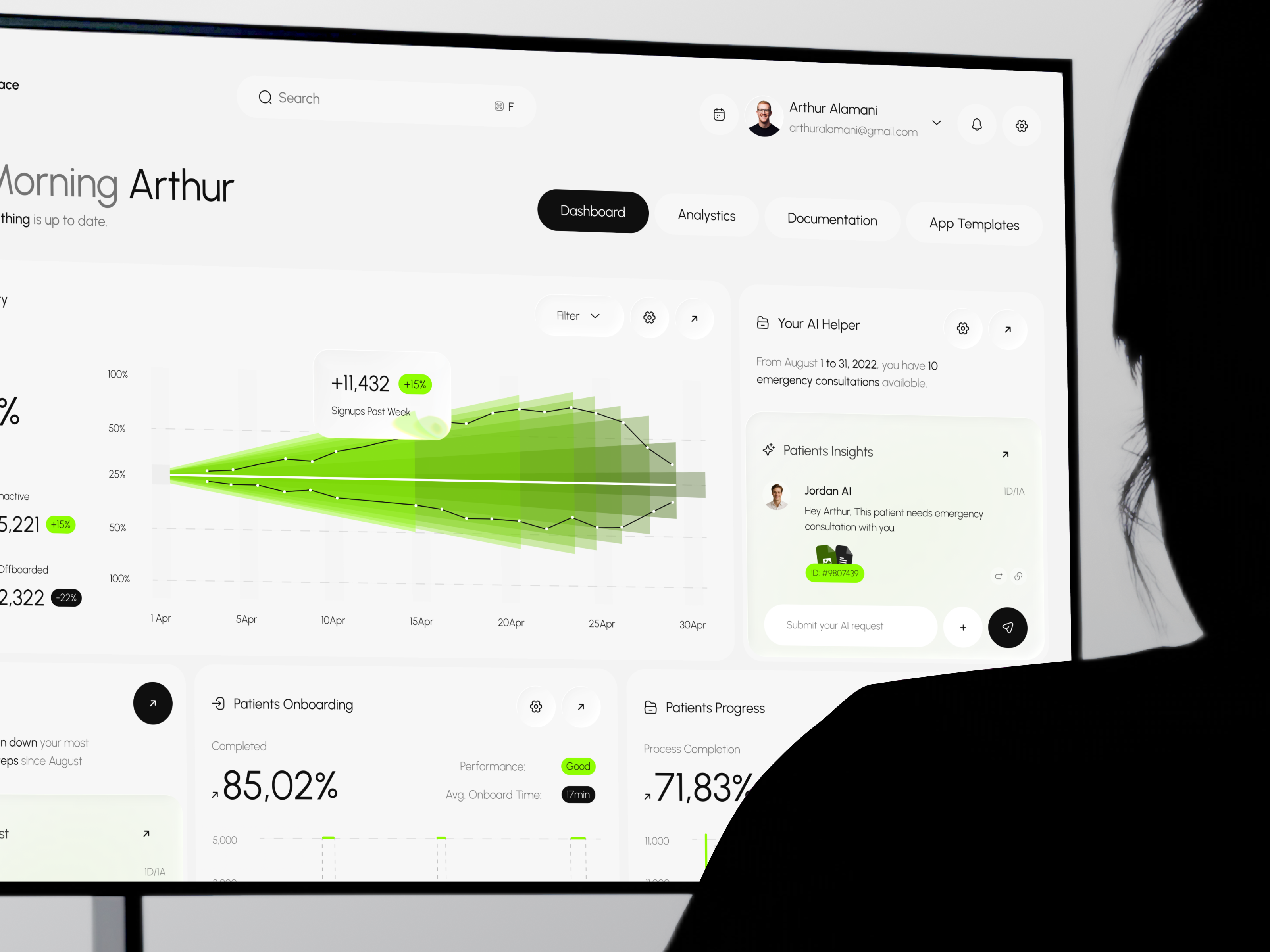 Luma Workspace — Medical Dashboard ai chat app clinical dashboard design figma healthcare lowcode ui ux workspace
