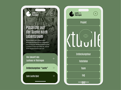 Pitch Proposal for Luchs Thüringen ui web website