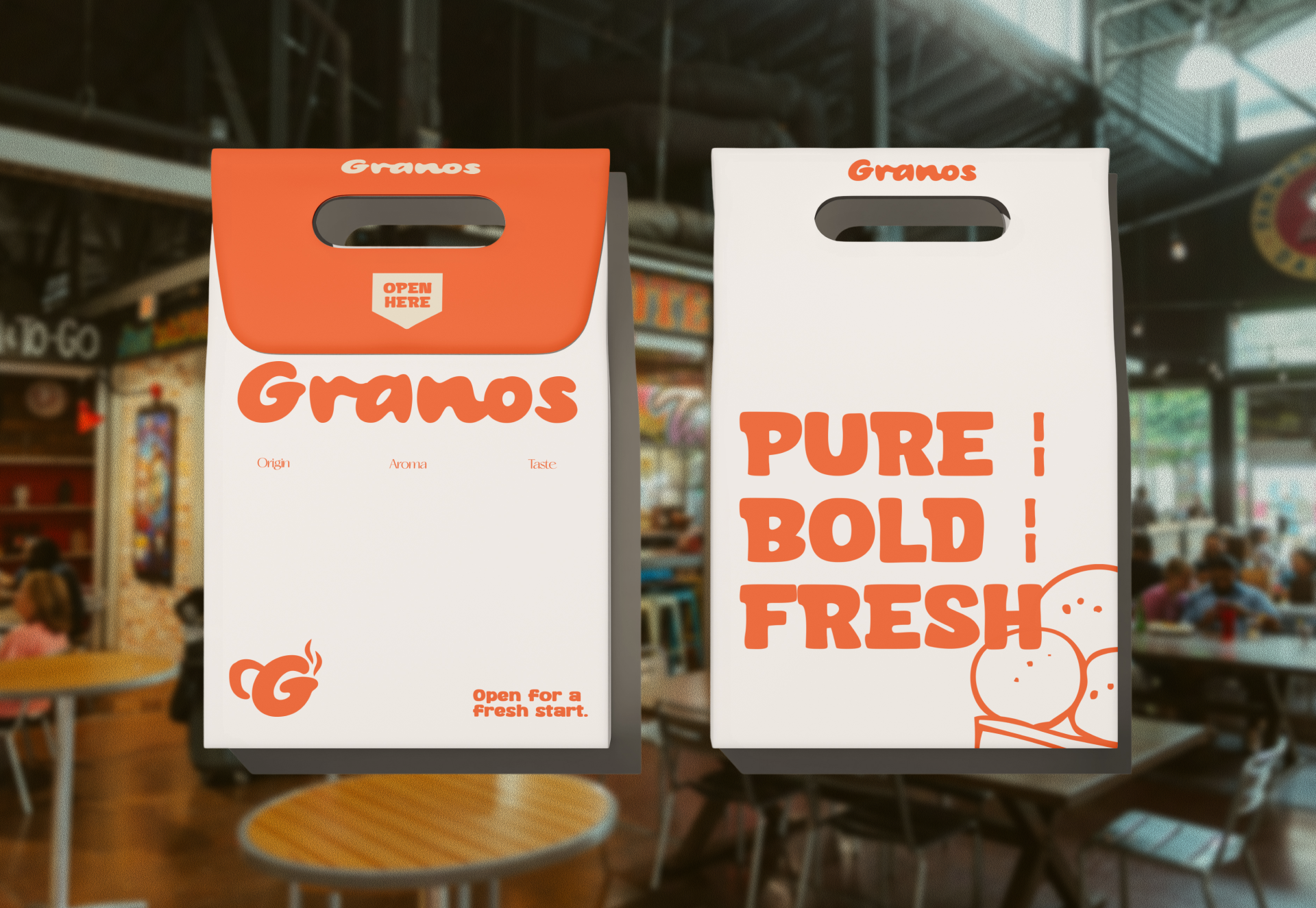 Cafe Branding | Granos brand identity branding cafe branding cafe logo coffee cookies packaging food branding illustration label design logo design logo mark packaging visual identity