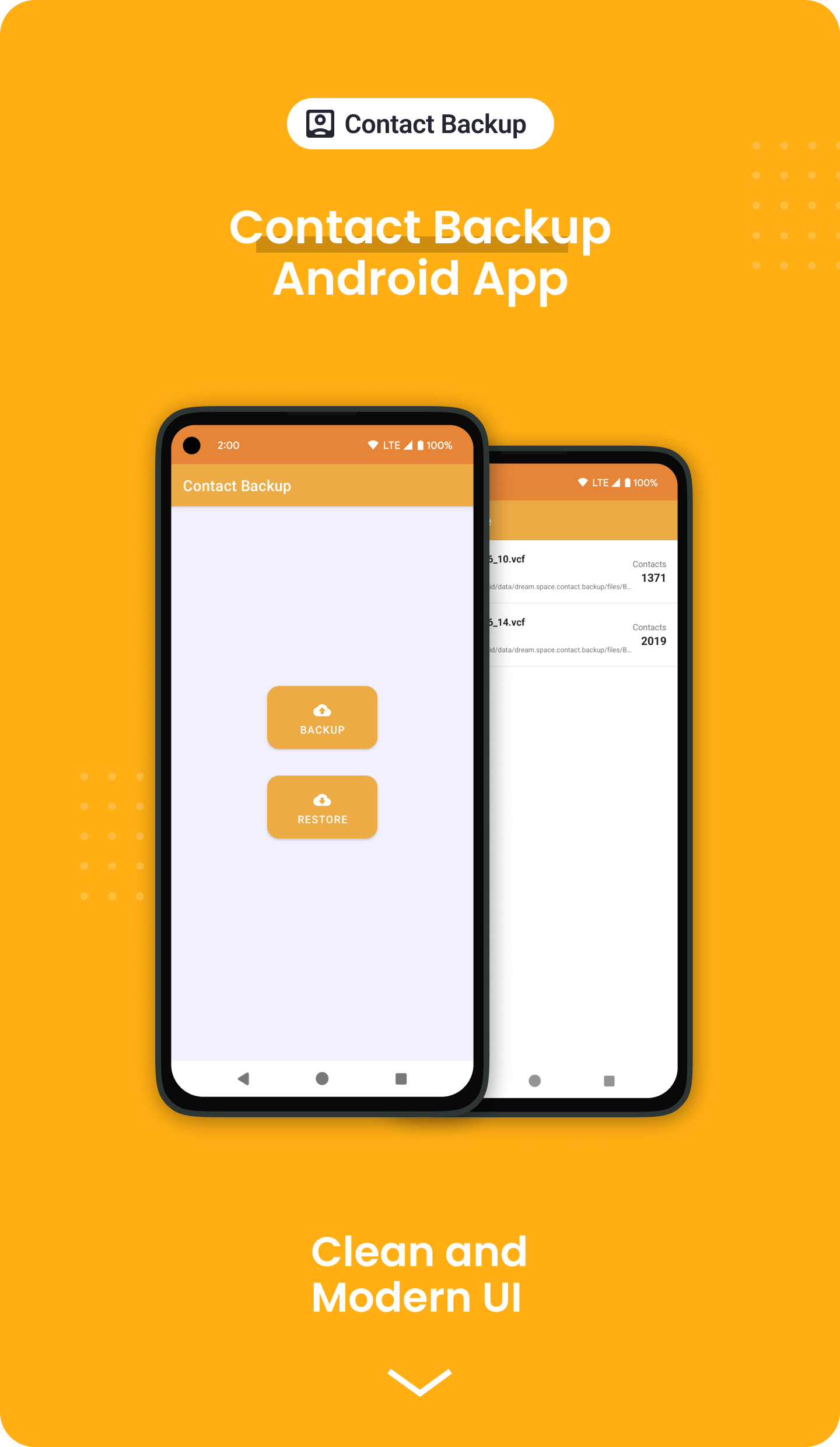 Contact Backup App android android ui contact backup material design materialdesign mobile ui ui ux design