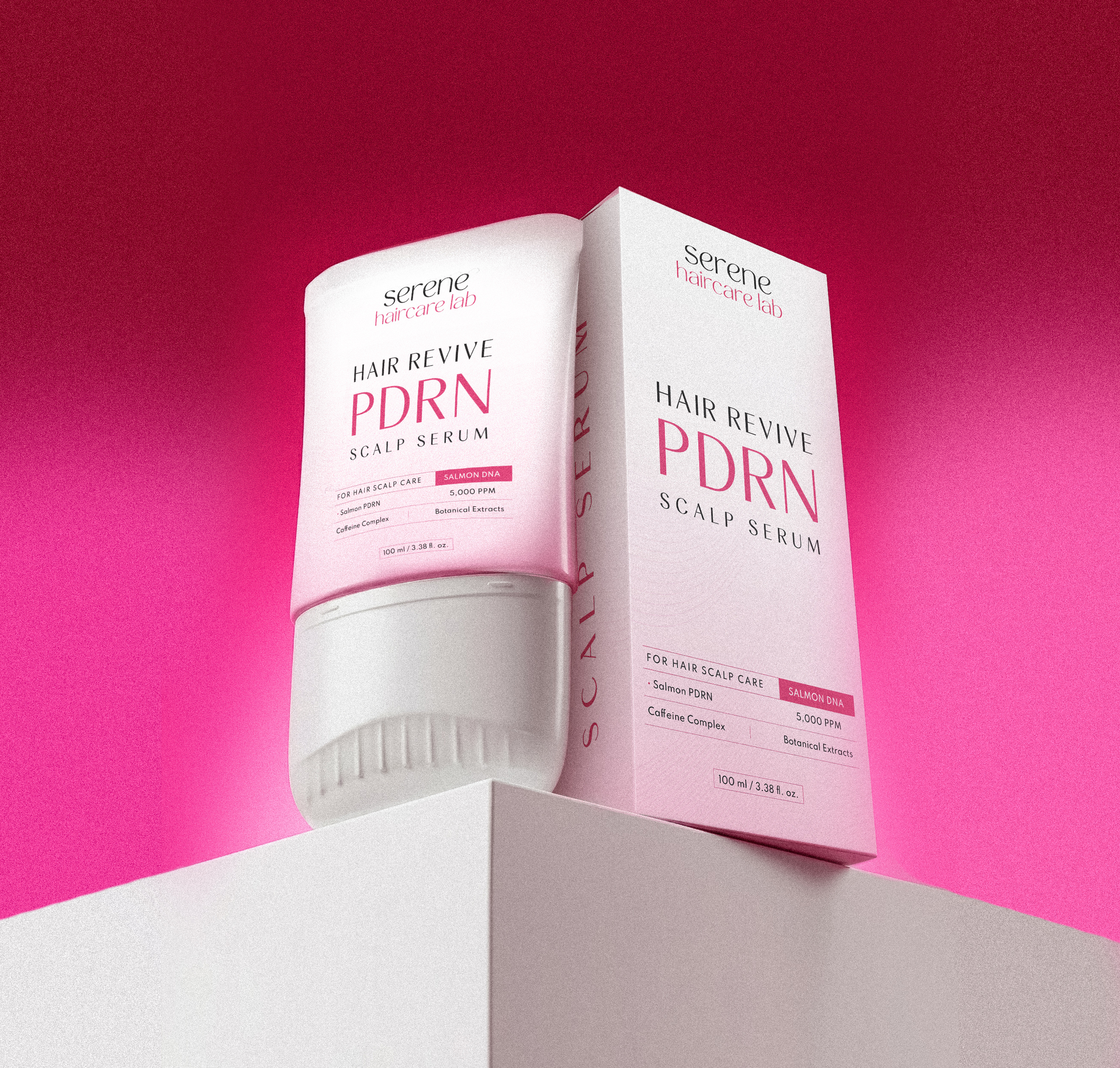 Serene Hair Revive ✦ Branding and Packaging Design amazon listing design illustration label label design packaging packaging design product packaging supplement ui