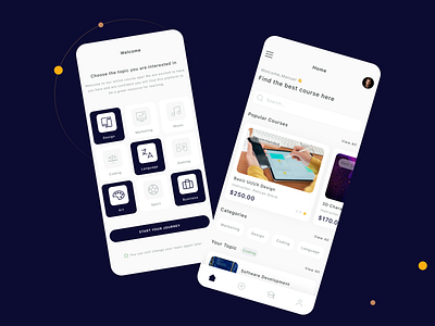 Online Course Mobile App Design app design app development app ui course app course app design mobile application online course app ui ui design