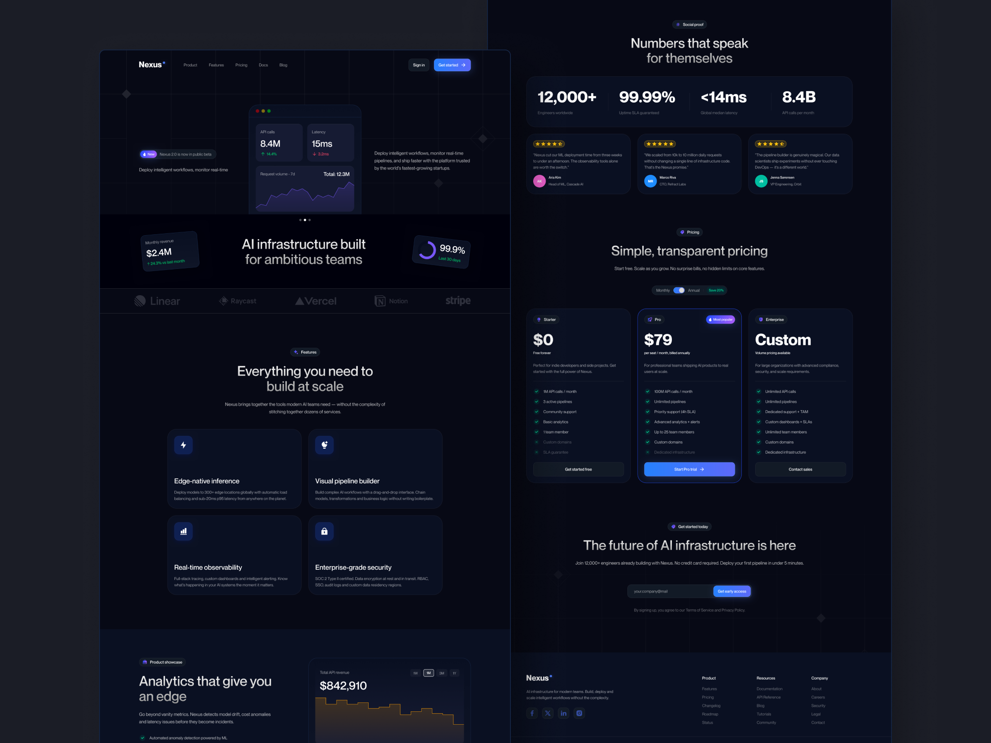 Nexus landing page