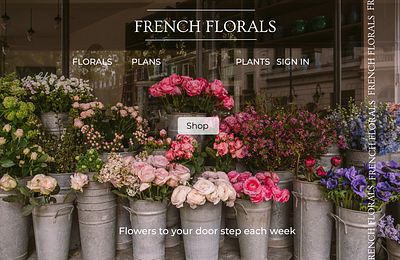 French Florals branding ui ux ux design