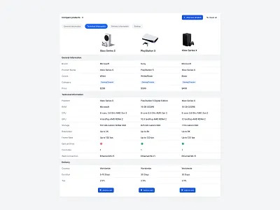 Comparison table buttons comparison component library components design kit design system enterprise figma flowbite table ui kit