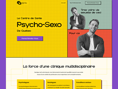 Landing page | The psycho sexological center design dribble illustration ui ux webdesign