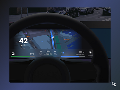Daily UI 34 - Car Interface car interface car screen dailyui dailyui day 01 design maps ui ux