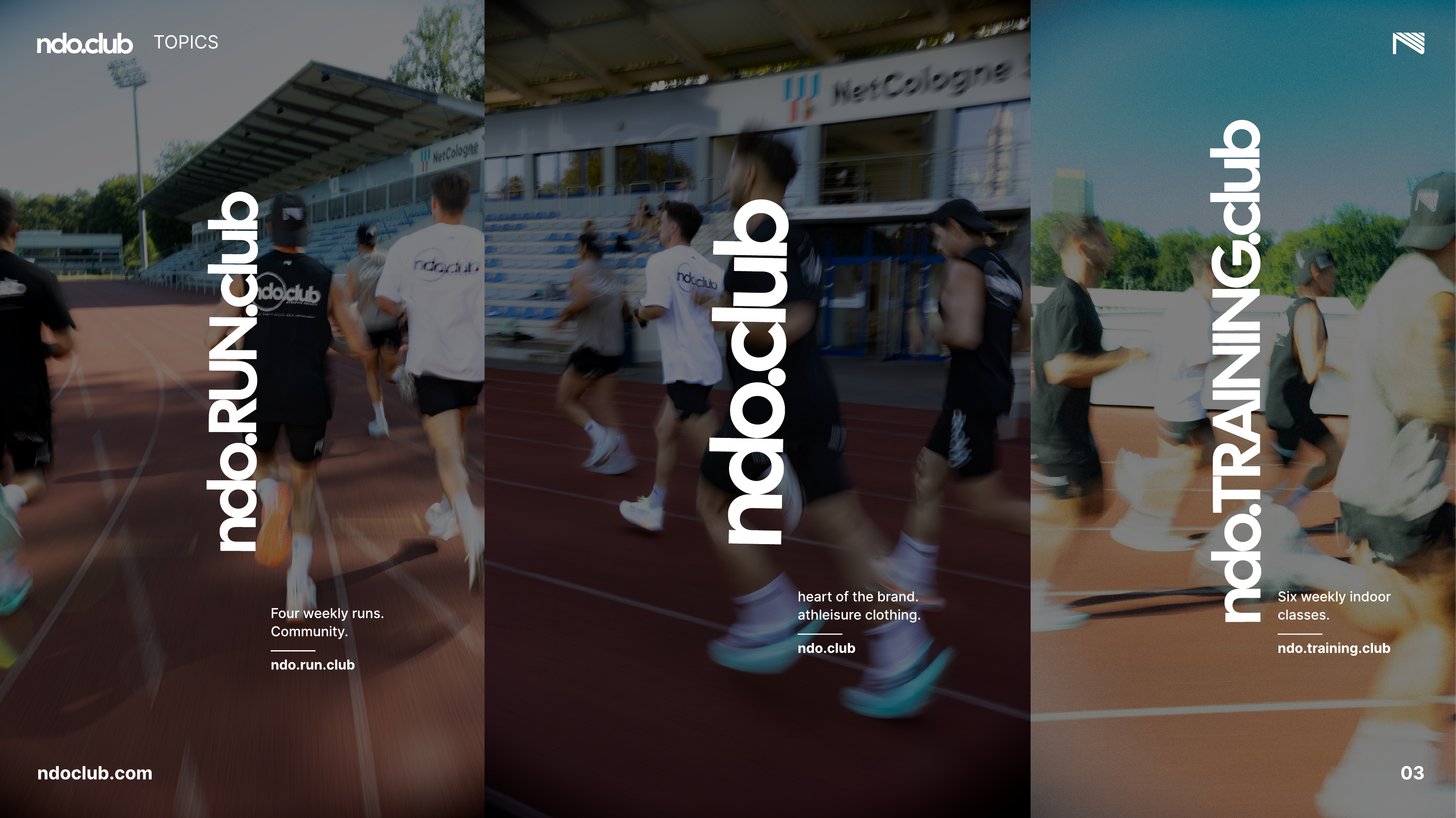 ndo.club pitchdeck / raised 6 figures brand budgets. 3d animation branding graphic design logo motion graphics ui