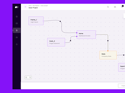 Flow Builder UI Design - Flow Chart Builder design system flow builder flow chart design flow chart designer saas project ui uiux web application web ui