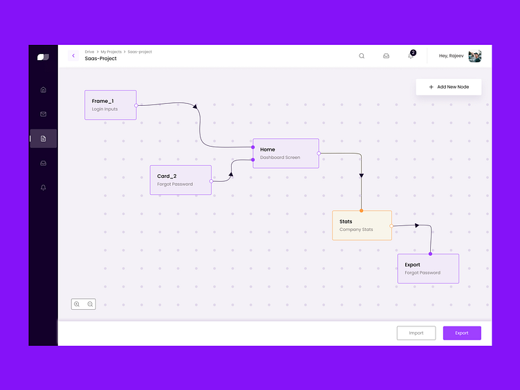 Flow Builder UI Design - Flow Chart Builder by Rajeev on Dribbble