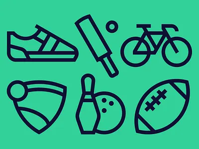 LS sports icons grid icon icon system iconset liga stavok pictogram sport