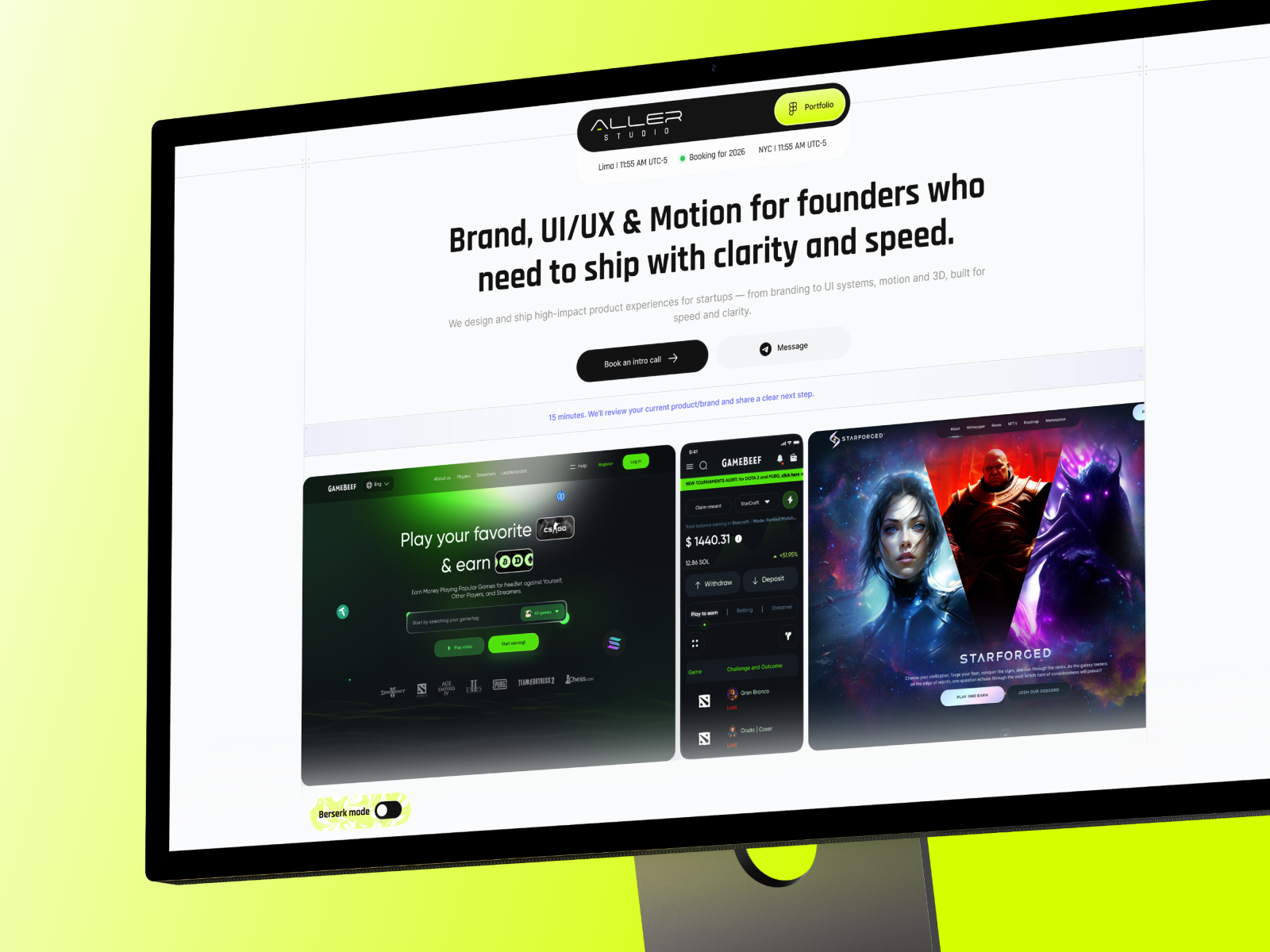 Aller Studio Website app appdesign branding design graphic design illustration interfacedesign logo ui ux