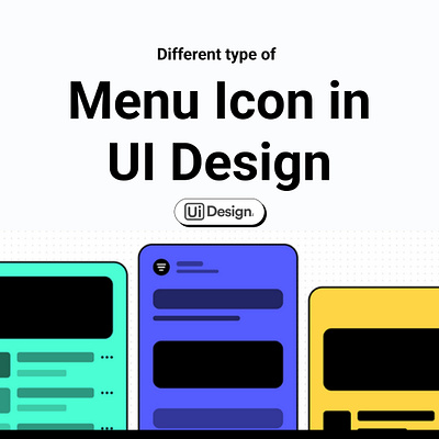 Menu Icon in UI Design - UIDesignz app branding dashboard design graphic design illustration logo mobile app design ui ux