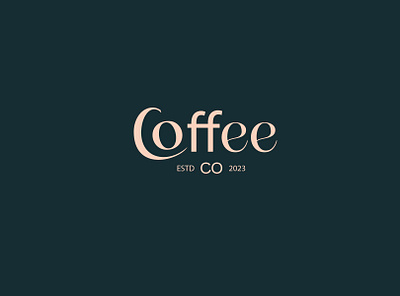 coffee wordmark logo brand identity branding coffee coffee shop illustration lettering logo logotype modern wordmark