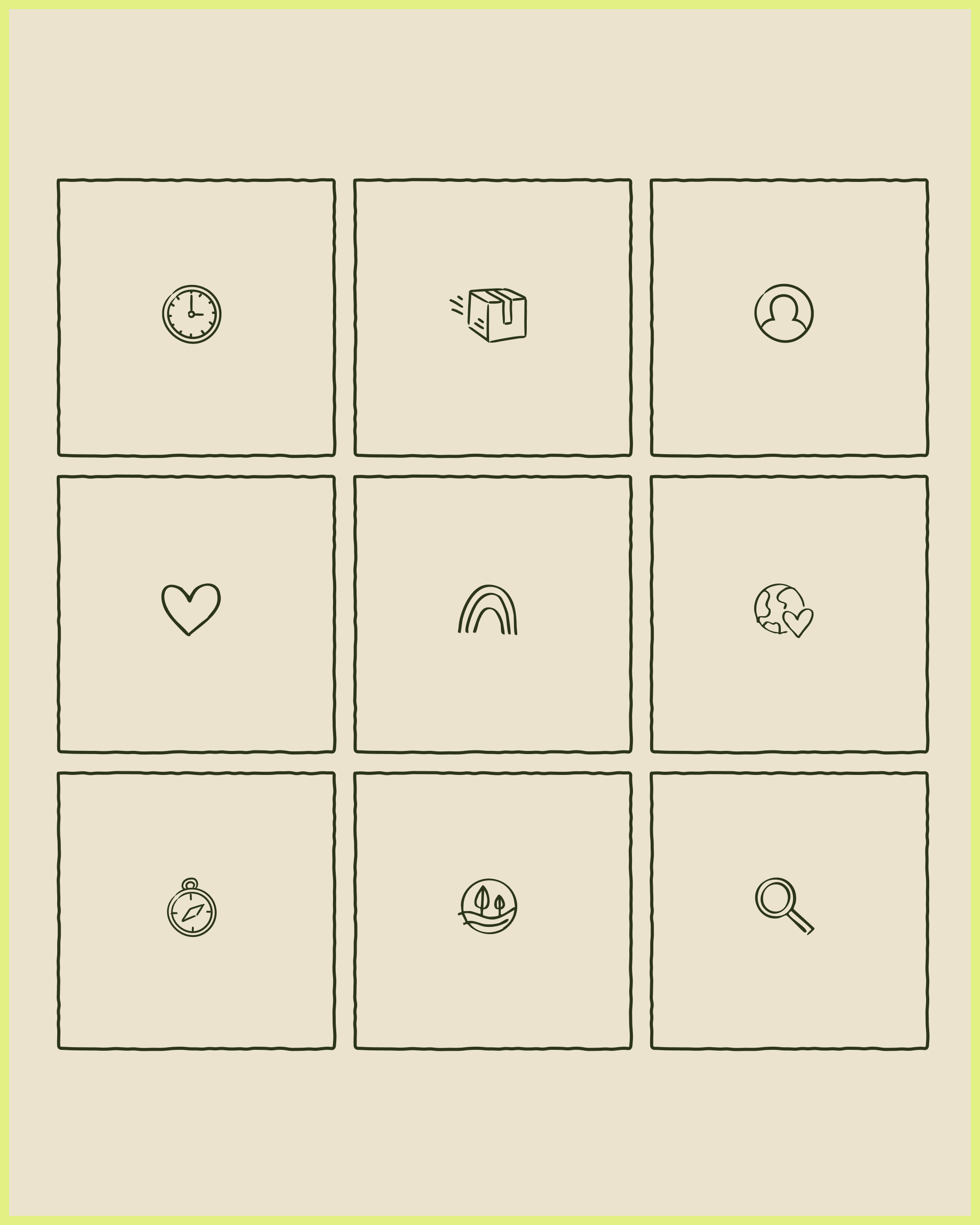 Toad and Co Icons cotton earth favorites hemp icons illustration material outdoors shipping simple ux