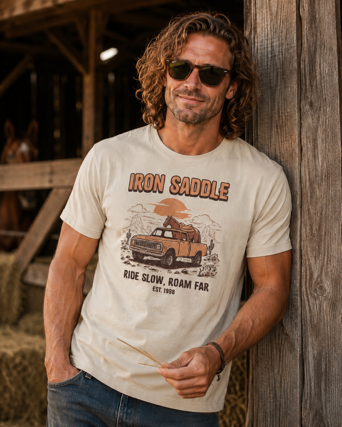 Iron Saddle T-Shirt Design branding design graphic design illustration logo mountain nature vector