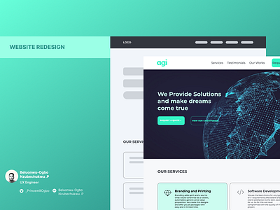 Digital Agency Website Redesign - AGI explore figma uiux webdesign
