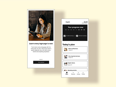 This is a language courses. course courses design dribble figma language language courses mobile shots shots mobile stylish ui