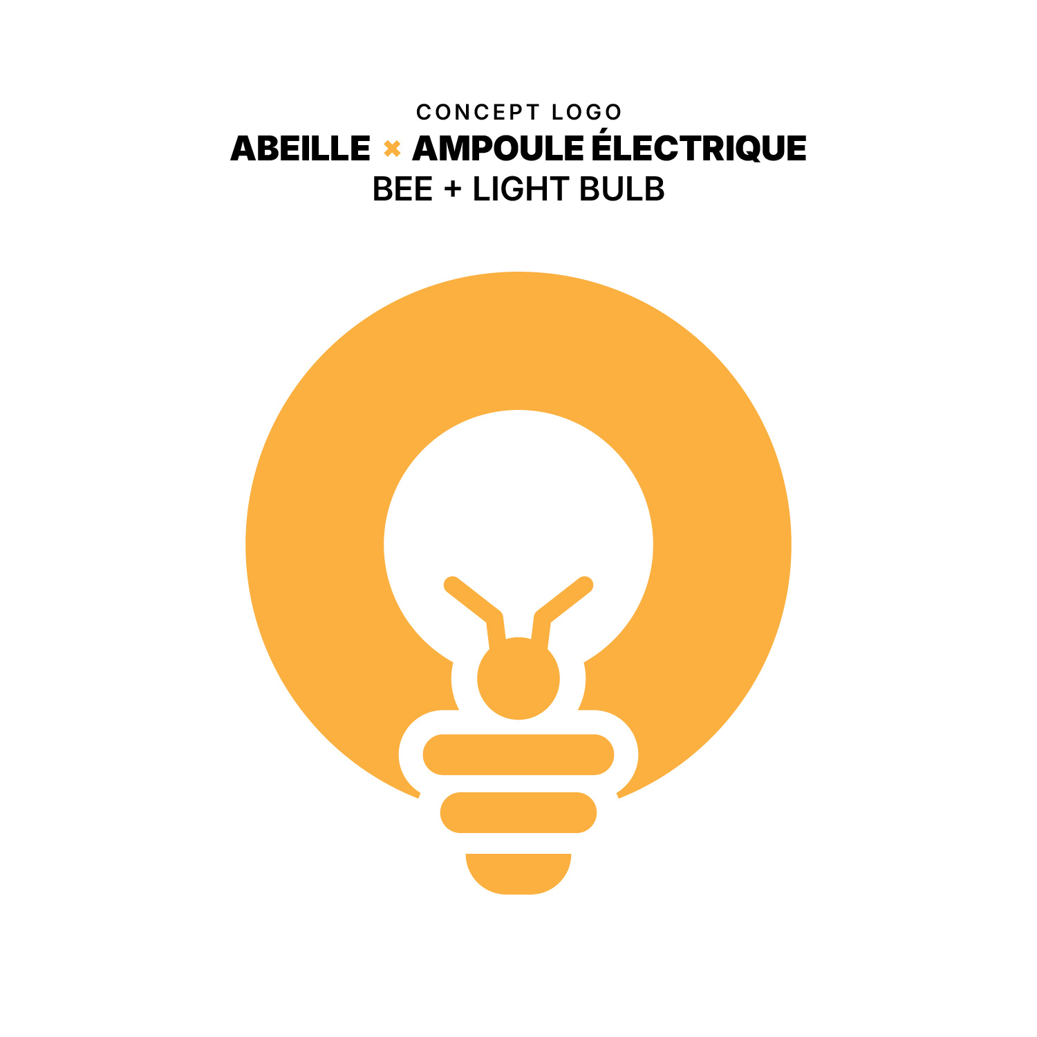 [ CONCEPT ] Bee X Light Bulb bee branding design light bulb logo logo design