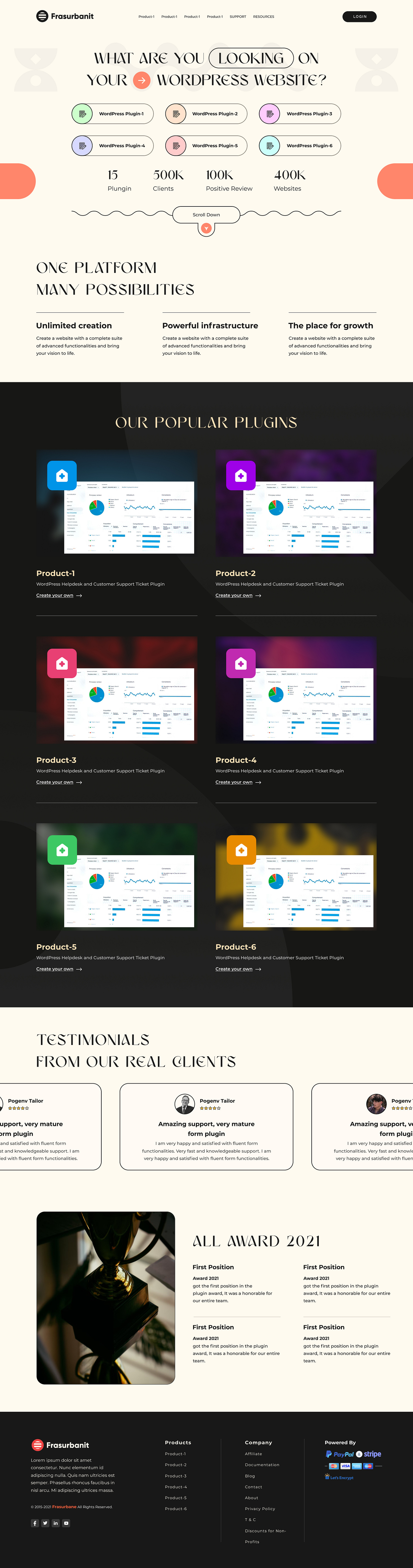 Digital Product Website Concept Design - Frasurbane UI Style. by Dzn ...